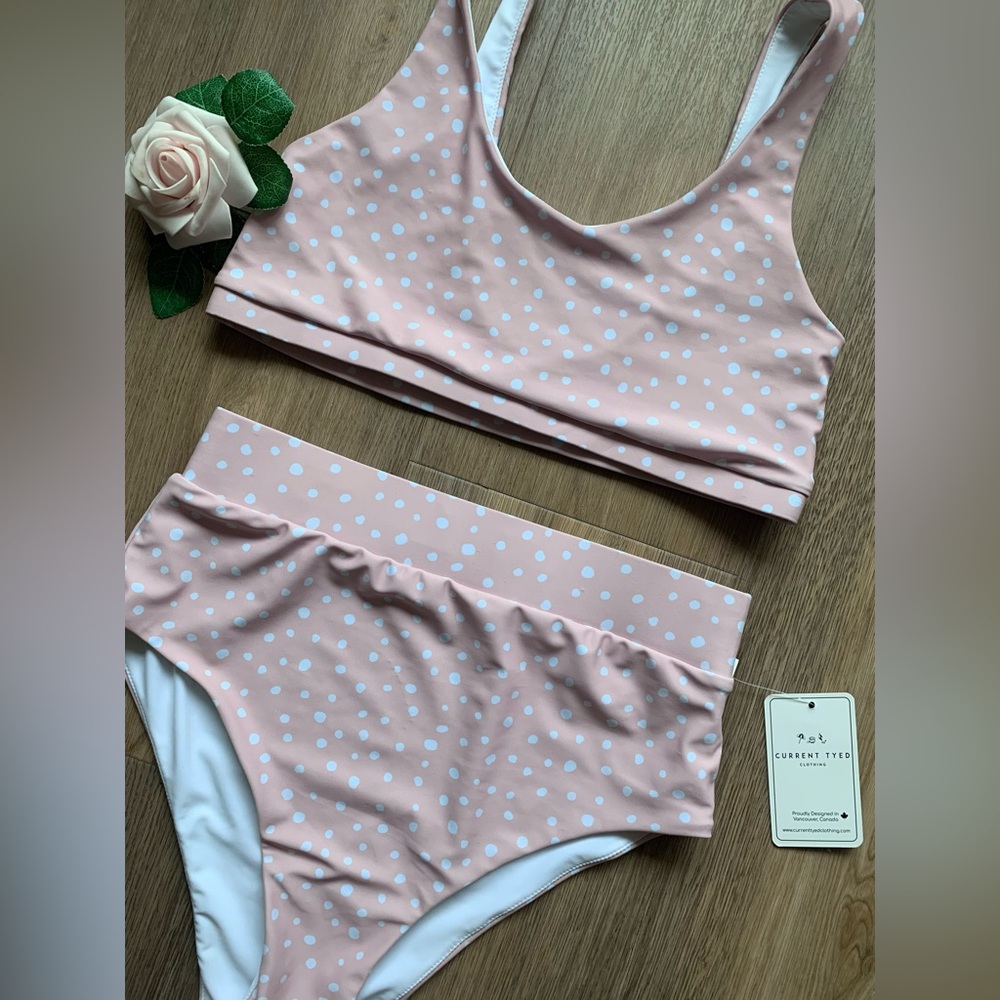 Current Tyed Polka Dot Bikini Set